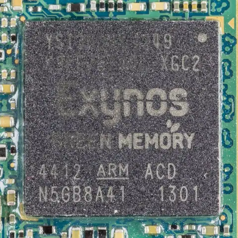 Placa de um Samsung Galaxy S III com processador Exynos (Arm)