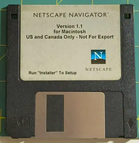 Disquetes de instalação do Netscape Navigator 1.1