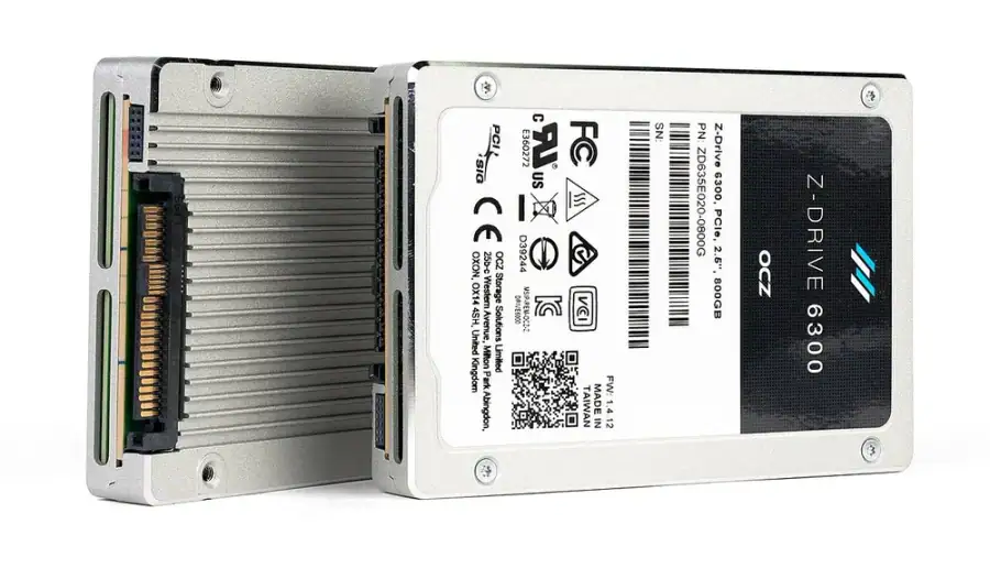 SSD NVMe OCZ Z6300 em formato U.2
